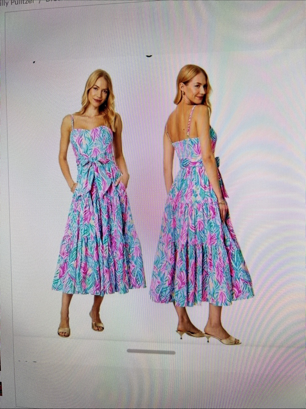 Lilly Pulitzer size 12 Edith Midi Dress